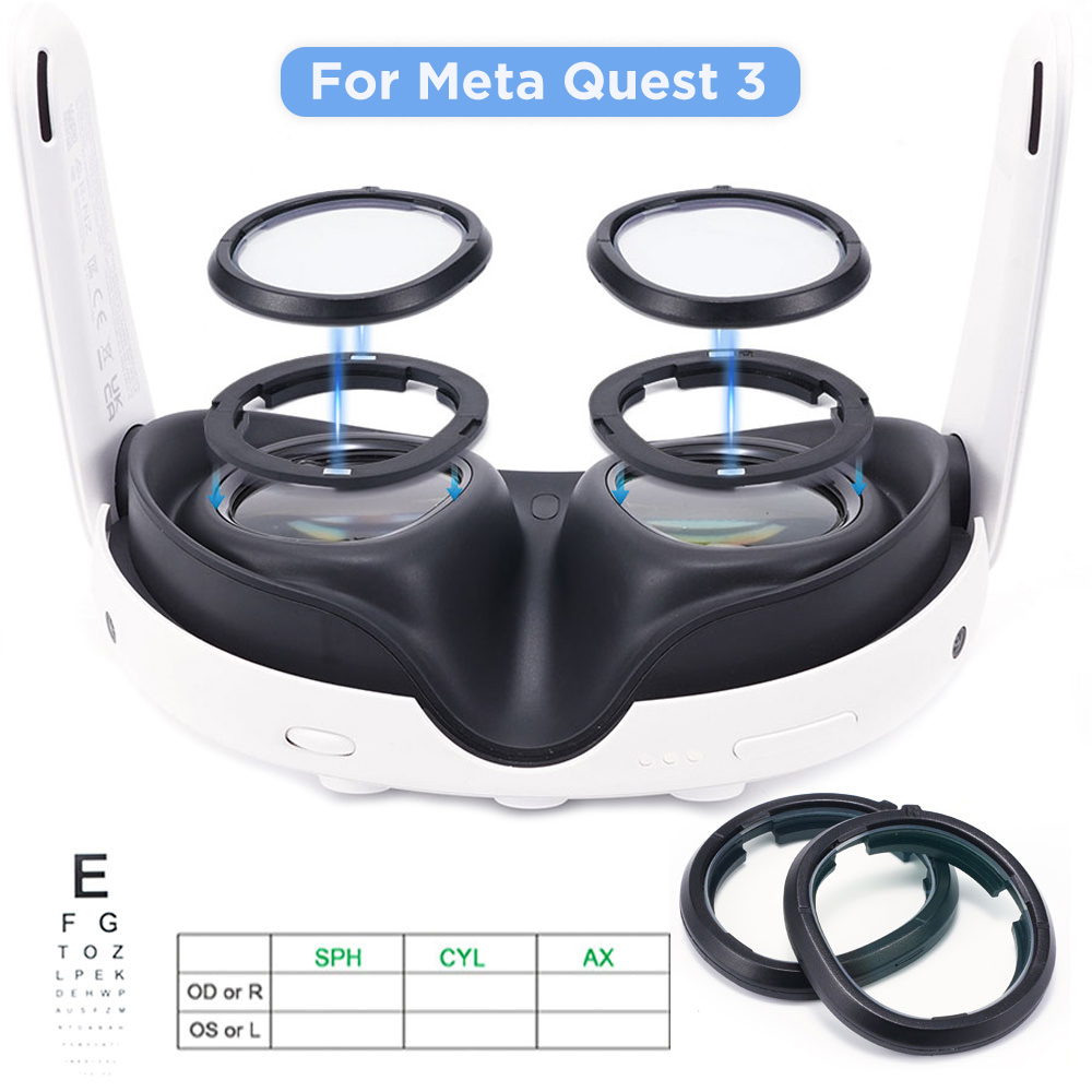 Vr Lens Protector - Para quest 3 lente miopia anti-azul