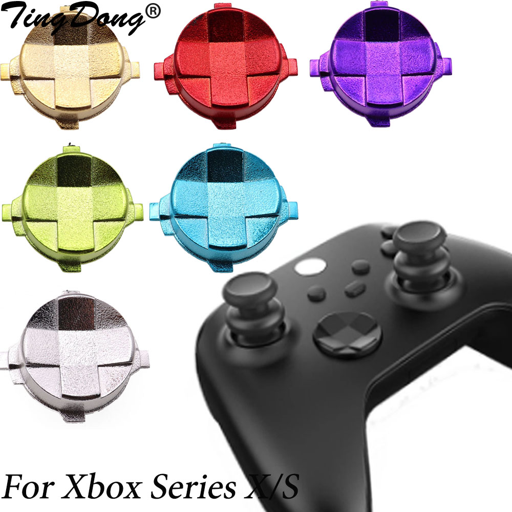 Microsoft Console Xbox Series X - Chrome Thumbstick Sticks, Analógico Cross Buttons,