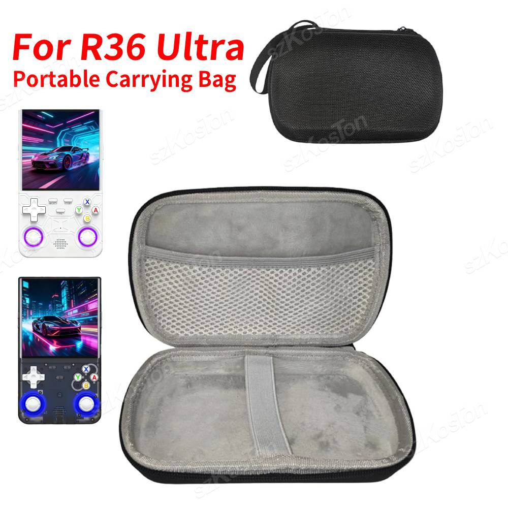 Gaming Console R36 Ultra - Estojo de transporte portátil de eva