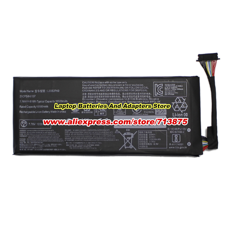 Bateria 81Wh L23B2PK0 7.76V 10 - Gaming Console Lenovo avaliação e preço