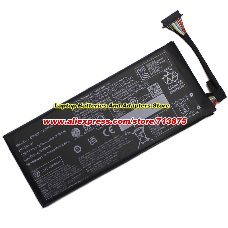 Bateria 81Wh L23B2PK0 7.76V 10 - Gaming Console Lenovo avaliação e preço