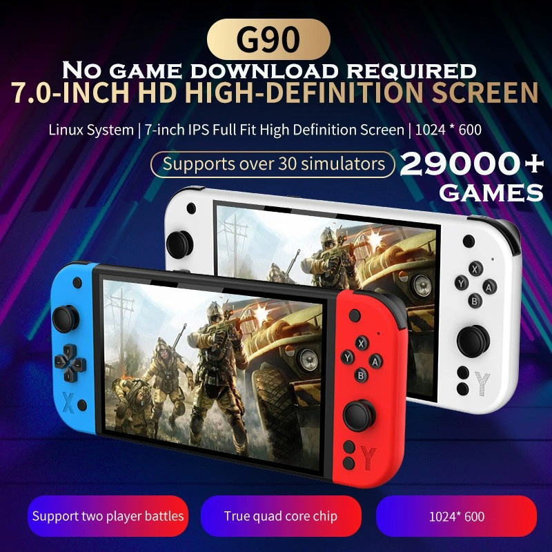 Console portátil G90 suporte b - Gaming Console Cartoon avaliação e preço