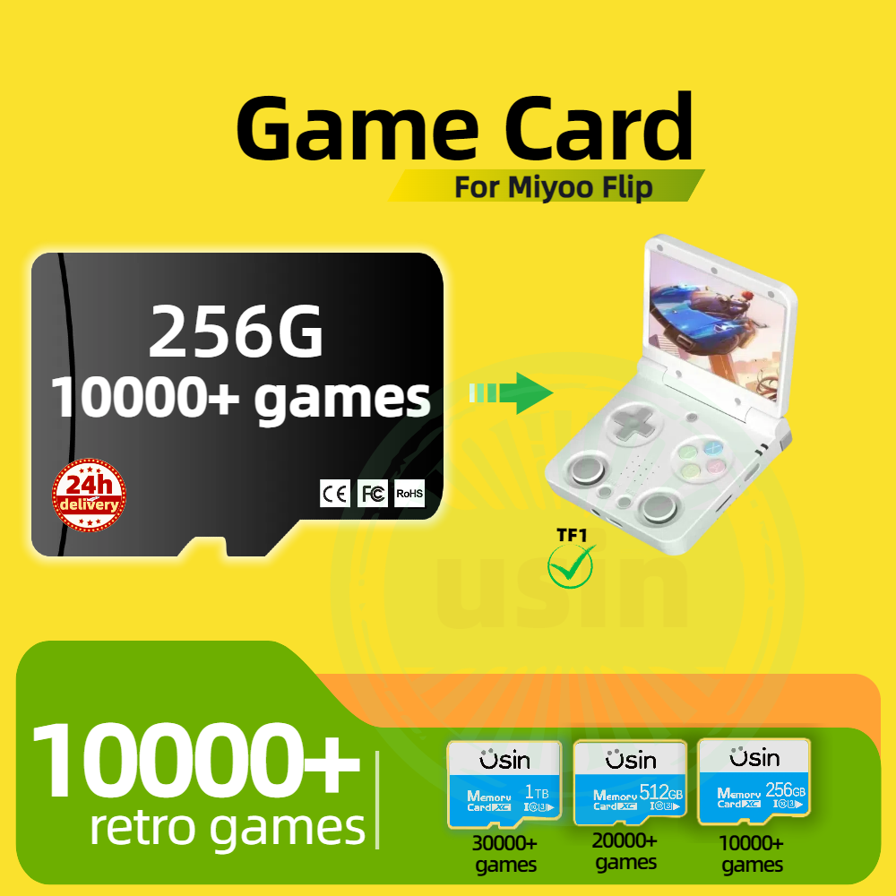 Cartão de jogo para miyoo flip - Gaming Console Cartoon avaliação e preço