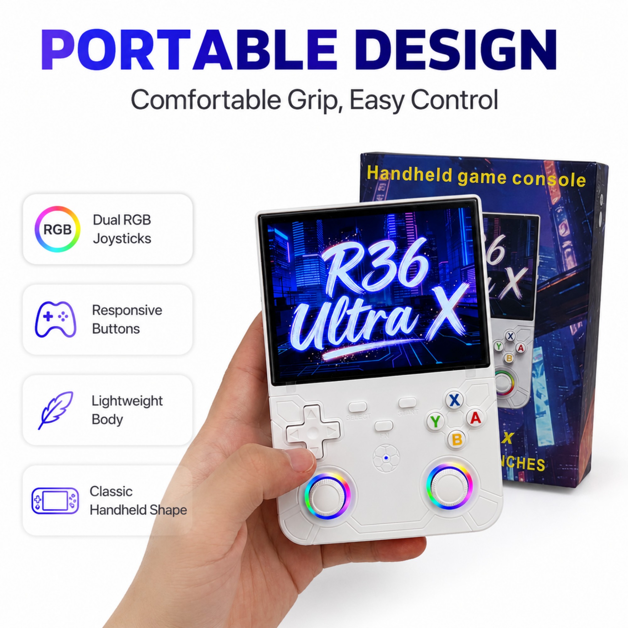 Console de Jogo Portátil Retro - Gaming Console R36 Ultra avaliação e preço