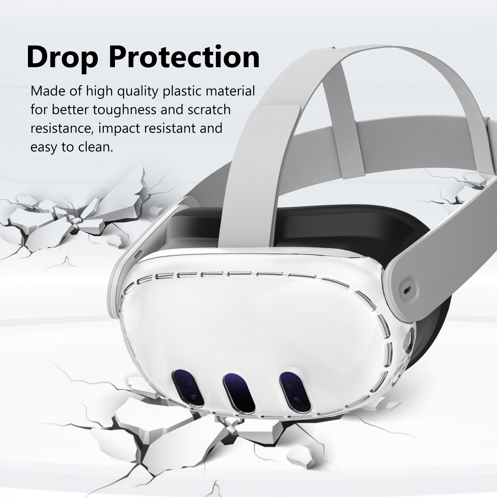 Máscara de capacete transparen - Vr Lens Protector avaliação e preço